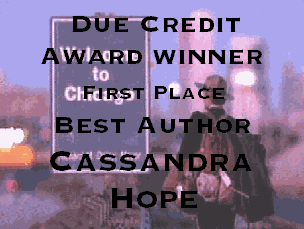 Best Author, First Place, Cassandra Hope