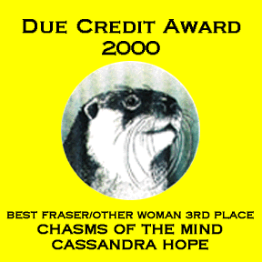 Best Fraser/Other Woman, Third Place, Chasms of the Mind