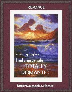 Mrs. Giggles Romantic Site Award